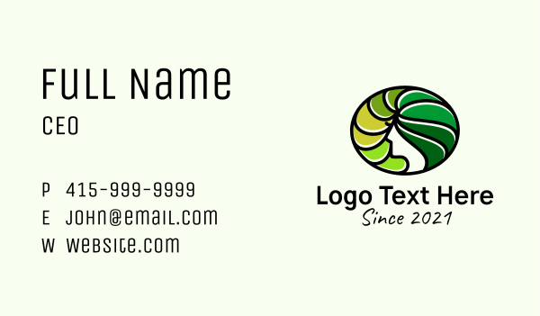 Green Hair Salon Business Card Design Image Preview