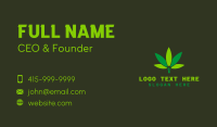 Hemp Marijuana Green Leaf Business Card Design