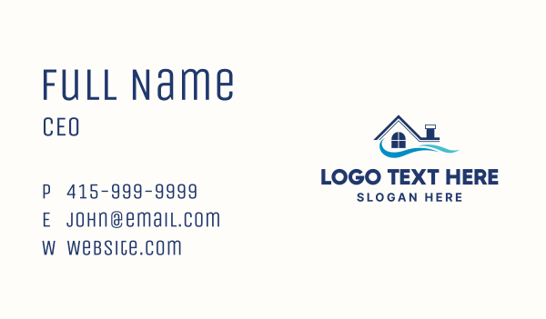 House Wave Real Estate Business Card Design Image Preview