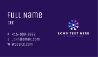 Abstract Media Player Business Card Image Preview