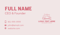 Cotton Linen Pillows  Business Card Preview
