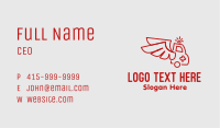 Winged Emergency Ambulance Business Card Image Preview