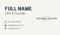 Generic Branding Wordmark Business Card Image Preview