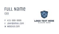 Steel Tech Shield Business Card Image Preview