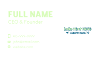 Quirky Playful Wordmark Business Card Image Preview