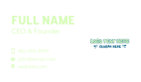 Quirky Playful Wordmark Business Card Design