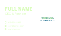 Quirky Playful Wordmark Business Card Image Preview