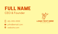 Fresh Orange Juice Splash Business Card Preview