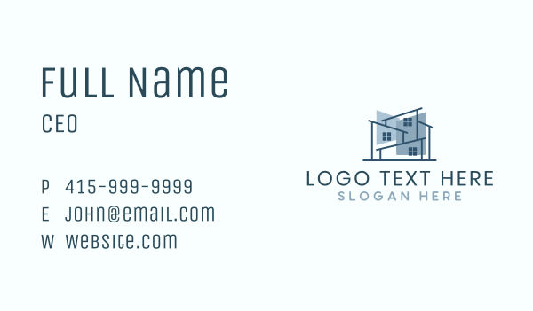 Architectural Contractor Plan Business Card Design Image Preview