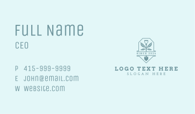 Yard Shovel Gardening Business Card Image Preview