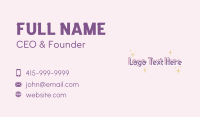 Magical Kiddie Wordmark Business Card Preview