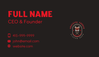 Samurai Demon Sword Business Card Design