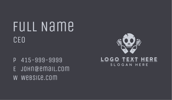 Bar Skull Brewery Business Card Design Image Preview