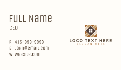 Home Flooring Tile Business Card Image Preview