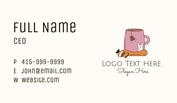 Sweet Tea Drink Business Card Design Image Preview