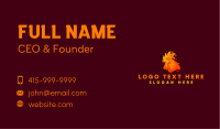 Hot Flaming Chicken  Business Card Image Preview