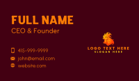 Hot Flaming Chicken  Business Card Image Preview