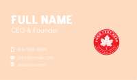 Canada Maple Leaf Business Card Image Preview