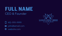 Performing Guitar Rock Business Card Design