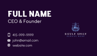Female Justice Scales Business Card Design