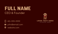 Cowboy Grizzly Bear Business Card Design