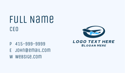 Logistics Cargo Airplane Business Card Image Preview