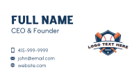 Baseball Bat Shield Business Card Image Preview