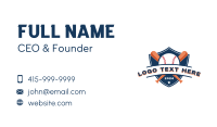 Baseball Bat Shield Business Card Design