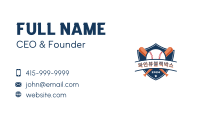 Baseball Bat Shield Business Card Image Preview