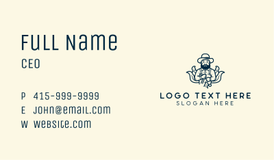 Organic Natural Farmer Business Card Image Preview
