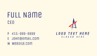 Modern Geometric Star  Business Card Image Preview