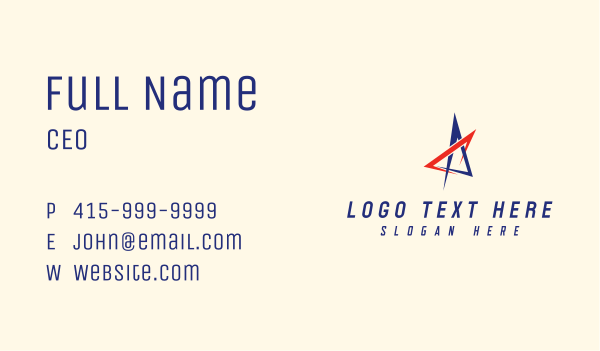Modern Geometric Star  Business Card Design Image Preview