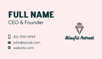 Premium Pink Diamond Jewelry Business Card Image Preview