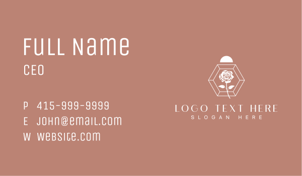 Elegant Rose Perfumery Business Card Design Image Preview
