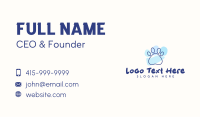 Pet Paw Print Business Card Design