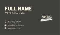 Grungy Graffiti Wordmark Business Card Image Preview