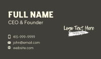 Grungy Graffiti Wordmark Business Card Image Preview