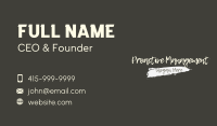 Grungy Graffiti Wordmark Business Card Image Preview