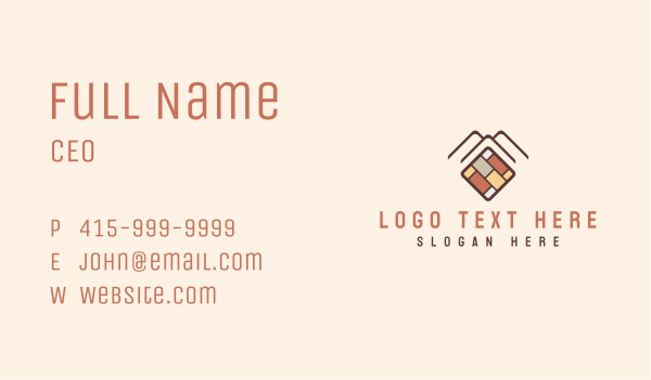 Tile Flooring Brick Business Card Design Image Preview