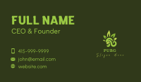 Green Leaf Wave Business Card Image Preview