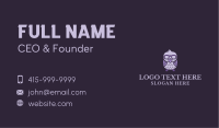 Purple Bird Glasses Business Card Image Preview