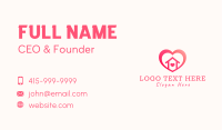 Love House Heart Business Card Image Preview