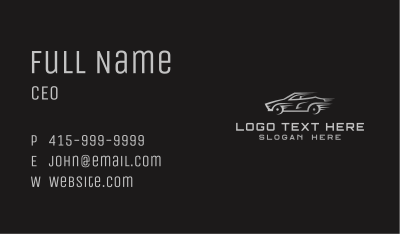 Fast Car Racing Business Card Image Preview