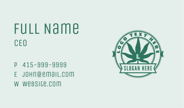 Marijuana CBD Medicine Business Card Design Image Preview