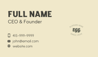 Retro Funky Wordmark Business Card Image Preview