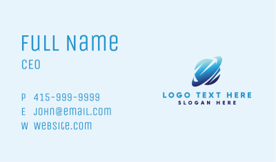 Global Blue Company Business Card Image Preview