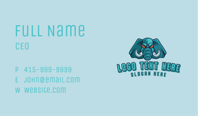 Angry Elephant Gaming Business Card