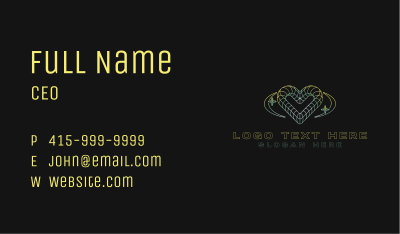 Digital Y2K Heart Business Card Image Preview