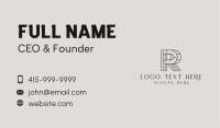 Corporate Attorney Letter R  Business Card Image Preview