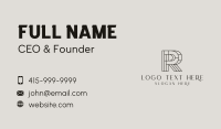 Corporate Attorney Letter R  Business Card Design